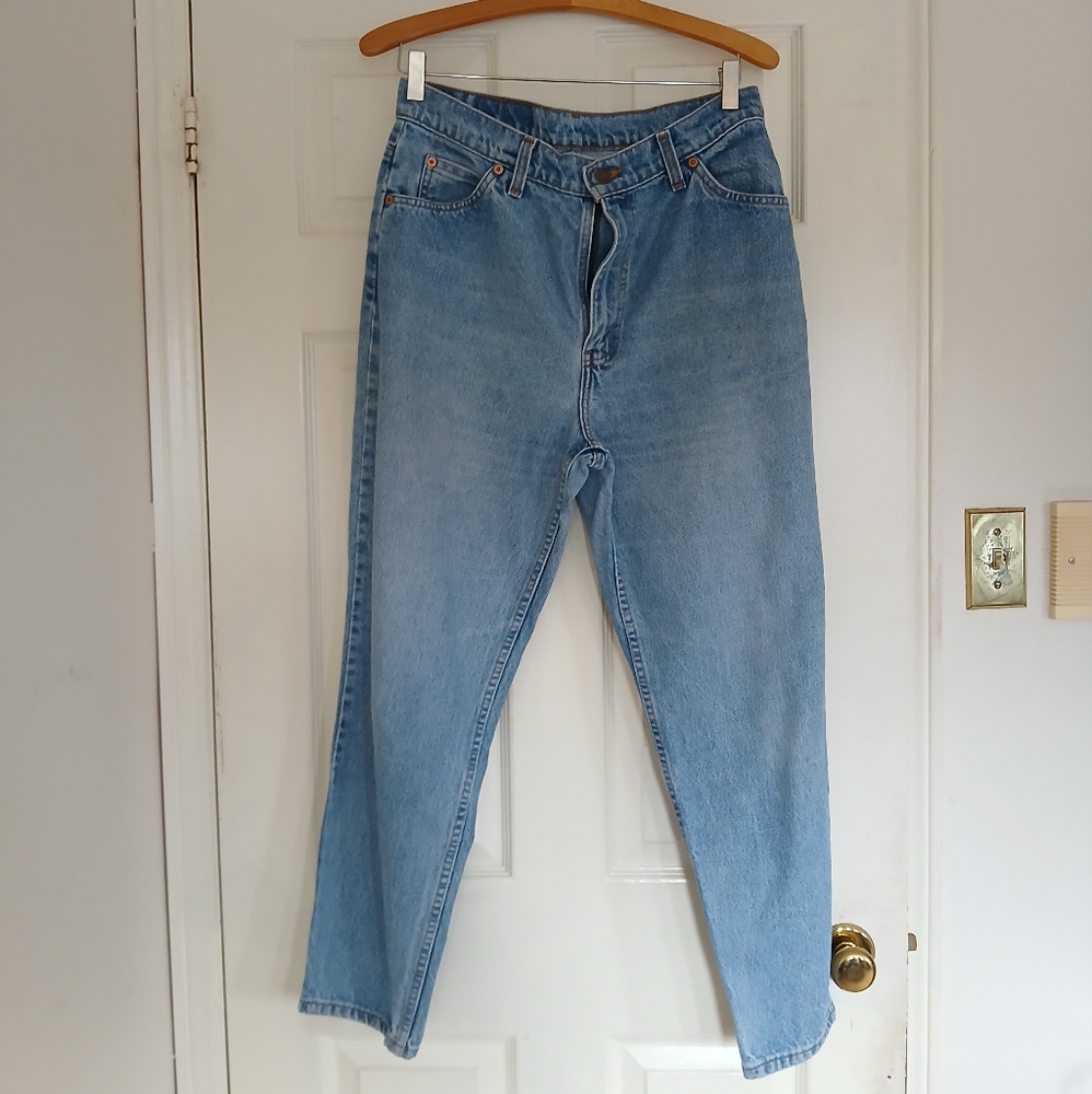 Mid-wash orange tab vintage Levi's